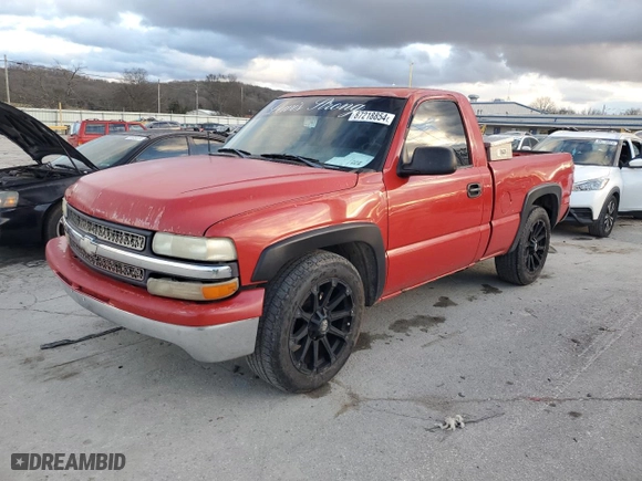 2000 Chevrolet Silverado 1500 with VIN 1GCEC14W8YZ158580, listed as a Copart auction lot 87218854 with 0 mi miles and Salvage Title. Bid and sale history available at carsss.com. Image 1.