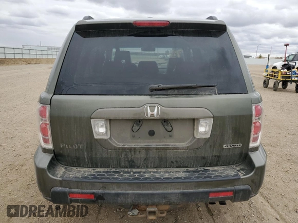 2006 Honda Pilot EX-L with VIN 2HKYF18596H534052, listed as a Copart auction lot 50204455 with 177,881 mi miles and Salvage Title. Bid and sale history available at DreamBid. Image 6.