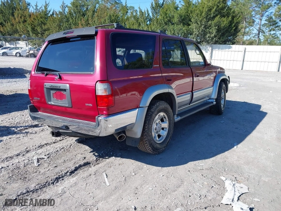 1998 Toyota 4Runner with VIN JT3GN87R3W0058507, listed as a IAAI auction lot 41642512 with 186,708 mi miles. Bid and sale history available at carsss.com. Image 4.