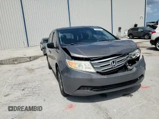 2012 Honda Odyssey EX-L with VIN 5FNRL5H65CB055196, listed as a Copart auction lot 50858245 with 115,047 mi miles and Salvage Title. Bid and sale history available at carsss.com. Image 12.