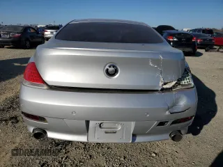 2005 BMW 6 Series 645Ci with VIN WBAEH73455B193325, listed as a Copart auction lot 42369205 with 0 mi miles and Salvage Title. Bid and sale history available at carsss.com. Image 6.