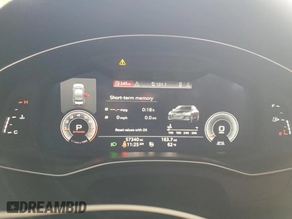 2019 Audi A6 Premium Plus with VIN WAUE8AF27KN120426, listed as a Copart auction lot 85317564 with 57,340 mi miles and Salvage Title. Bid and sale history available at carsss.com. Image 9.
