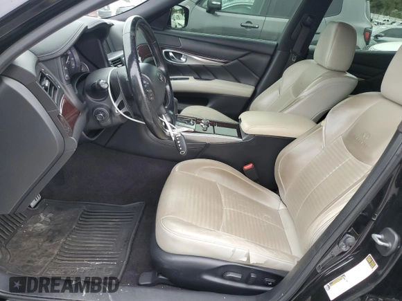 2013 Infiniti M37 with VIN JN1BY1AR7DM602898, listed as a Copart auction lot 79748604 with 247,068 mi miles and Salvage Title. Bid and sale history available at carsss.com. Image 7.