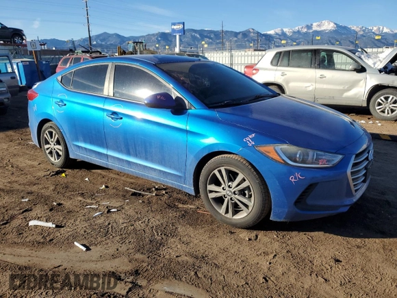 2018 Hyundai Elantra SEL with VIN 5NPD84LF7JH339344, listed as a Copart auction lot 83004364 with 96,800 mi miles and Salvage Title. Bid and sale history available at DreamBid. Image 4.