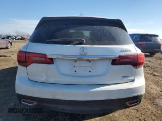 2016 Acura MDX with VIN 5FRYD4H27GB014637, listed as a Copart auction lot 88824295 with 82,713 mi miles and Salvage Title. Bid and sale history available at DreamBid. Image 6.