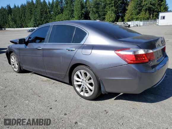 2014 Honda Accord Touring with VIN 1HGCR2F91EA810471, listed as a Copart auction lot 63899824 with 127,194 mi miles and Salvage title. Bid and sale history available at DreamBid. Image 2.