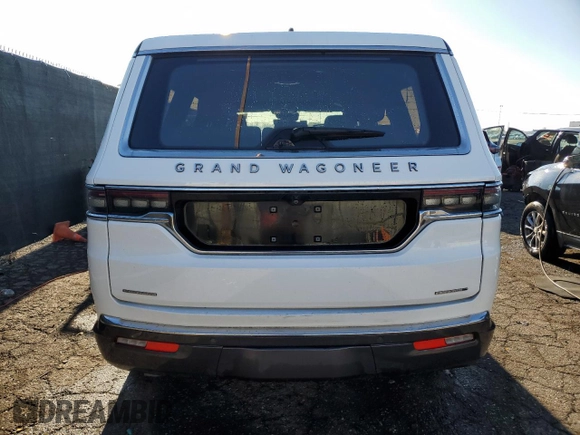 2022 Jeep Grand Wagoneer Series III with VIN 1C4SJVGP0NS113612, listed as a Copart auction lot 80022074 with 39,988 mi miles and Salvage title. Bid and sale history available at DreamBid. Image 6.