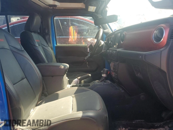 2022 Jeep Gladiator Rubicon with VIN 1C6JJTBG4NL151210, listed as a Copart auction lot 75117154 with 49,027 mi miles and Salvage title. Bid and sale history available at DreamBid. Image 7.