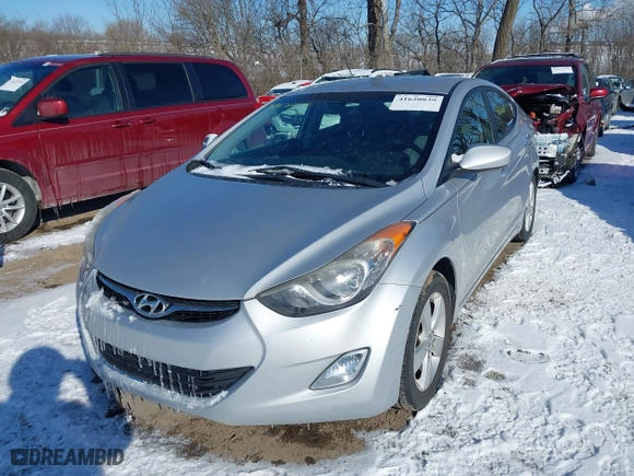 2012 Hyundai Elantra GLS PZEV with VIN KMHDH4AE8CU448085, listed as a IAAI auction lot 41620839 with 113,142 mi miles. Bid and sale history available at carsss.com. Image 17.