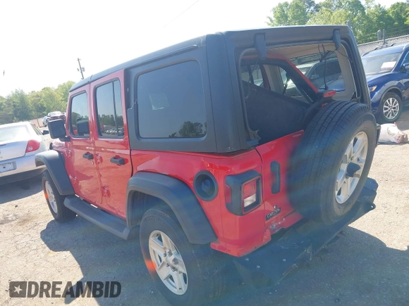 2018 Jeep Wrangler Unlimited Sport S с VIN 1C4HJXDG0JW132321, выставлен на аукционе IAAI как лот 42038361 с пробегом 158 673 миль миль и . История ставок и продаж доступна на DreamBid. Изображение 19.