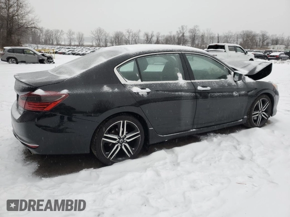 2017 Honda Accord Sedan Sport with VIN 1HGCR2F57HA186841, listed as a Copart auction lot 43878395 with 94,580 mi miles and Non Repairable. Bid and sale history available at carsss.com. Image 3.