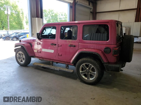 2022 Jeep Wrangler Unlimited Sahara with VIN 1C4HJXEN0NW106045, listed as a Copart auction lot 52383455 with 104,937 mi miles and Salvage title. Bid and sale history available at DreamBid. Image 2.