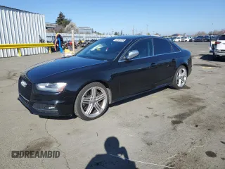2015 Audi S4 Premium Plus with VIN WAUBGAFL8FA004955, listed as a Copart auction lot 42981035 with 101,035 mi miles and Salvage Title. Bid and sale history available at carsss.com. Image 1.