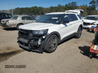 2025 Ford Explorer ST-Line with VIN 1FMUK7KH9SGA88477, listed as a Copart auction lot 49815455 with 3,822 mi miles and Salvage title. Bid and sale history available at DreamBid. Image 1.