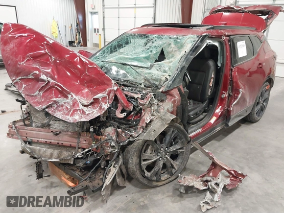 2019 Chevrolet Blazer RS with VIN 3GNKBJRS0KS585100, listed as a IAAI auction lot 41323943 with Not provided miles and . Bid and sale history available at DreamBid. Image 6.