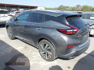 2023 Nissan Murano SL with VIN 5N1AZ2CJ7PC109327, listed as a IAAI auction lot 41854241 with 55,744 mi miles and . Bid and sale history available at DreamBid. Image 3.