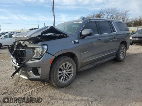 2021 GMC Yukon XL SLT with VIN 1GKS1GKD6MR408992, listed as a Copart auction lot 85475094 with 74,279 mi miles and Salvage Title. Bid and sale history available at carsss.com. Image 1.
