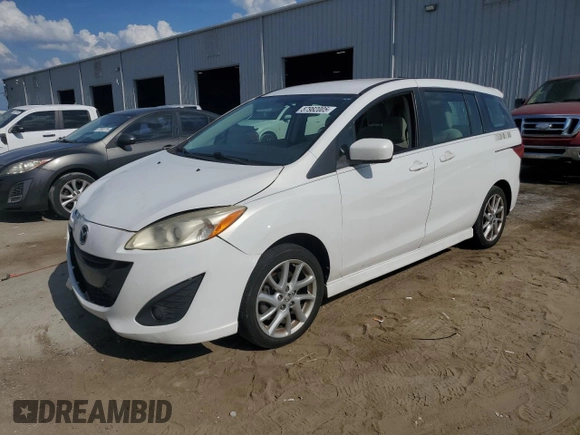 2012 Mazda 5 Touring with VIN JM1CW2CL1C0111528, listed as a Copart auction lot 57982005 with 168,480 mi miles and Salvage title. Bid and sale history available at DreamBid. Image 1.