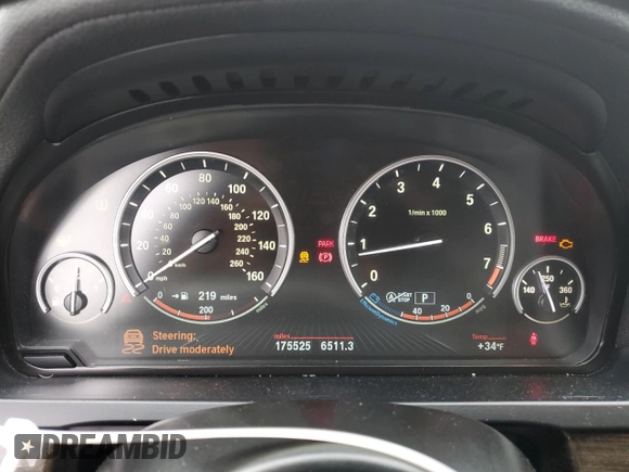 2013 BMW 7 Series 750Li xDrive z VIN WBAYF8C56DD141092, wystawiony jako Copart lot #46121145 z przebiegiem 175 525 mil mil oraz Czysty tytuł • Clean title. Historia ofert i sprzedaży dostępna na DreamBid. Obrazek 9.