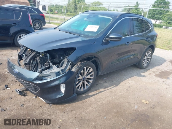 2022 Ford Escape Titanium with VIN 1FMCU9J93NUB50196, listed as a IAAI auction lot 42420209 with 22,210 mi miles and . Bid and sale history available at DreamBid. Image 18.