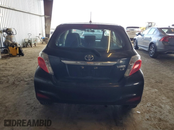 2014 Toyota Yaris L with VIN VNKKTUD38EA007833, listed as a Copart auction lot 51120185 with 185,942 mi miles and Salvage Title. Bid and sale history available at carsss.com. Image 6.