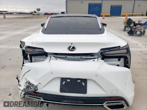 2021 Lexus LC 500h with VIN JTHBP5AY8MA104403, listed as a Copart auction lot 59272235 with 14,425 mi miles and Salvage title. Bid and sale history available at DreamBid. Image 6.