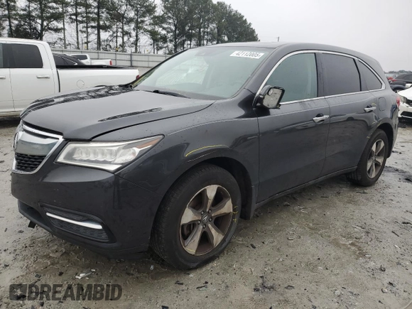 2016 Acura MDX with VIN 5FRYD3H25GB008653, listed as a Copart auction lot 42112005 with 139,712 mi miles and Salvage Title. Bid and sale history available at carsss.com. Image 1.