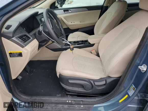 2017 Hyundai Sonata SE with VIN 5NPE24AF5HH478035, listed as a Copart auction lot 80434234 with 91,368 mi miles and Salvage Title. Bid and sale history available at carsss.com. Image 7.