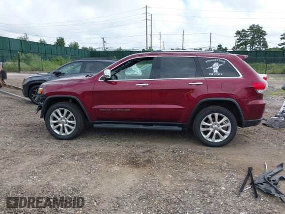2017 Jeep Grand Cherokee Limited with VIN 1C4RJFBG4HC873889, listed as a IAAI auction lot 42726154 with 52,896 mi miles and . Bid and sale history available at DreamBid. Image 14.