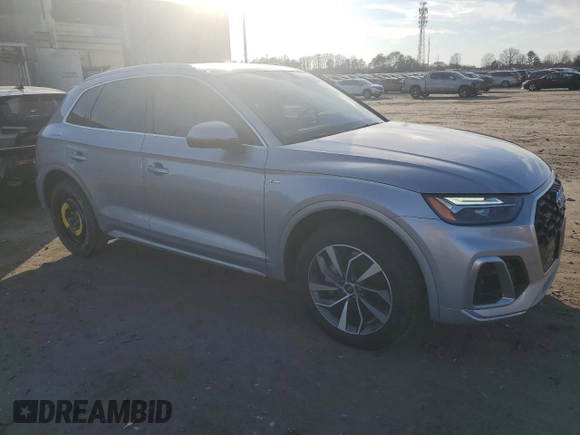 2022 Audi Q5 S line Premium Plus with VIN WA1EAAFY0N2109148, listed as a Copart auction lot 46597205 with 31,851 mi miles and Salvage Title. Bid and sale history available at carsss.com. Image 4.