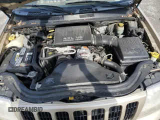 2000 Jeep Grand Cherokee Limited with VIN 1J4GW58N7YC327607, listed as a Copart auction lot 54711615 with 108,241 mi miles and Salvage title. Bid and sale history available at DreamBid. Image 12.
