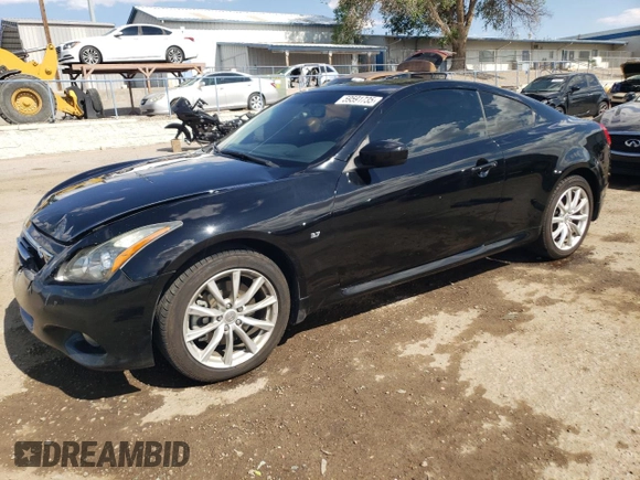 2014 Infiniti Q60 with VIN JN1CV6EL3EM132337, listed as a Copart auction lot 59591735 with 110,809 mi miles and Salvage title. Bid and sale history available at DreamBid. Image 1.