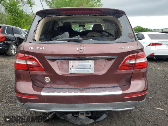 2013 Mercedes-Benz M 350 with VIN 4JGDA2EB9DA249090, listed as a Copart auction lot 56788775 with 215,835 mi miles and Salvage title. Bid and sale history available at DreamBid. Image 6.