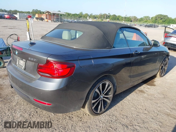 2020 BMW 2 Series 230i xDrive with VIN WBA2K1C08L7G28887, listed as a IAAI auction lot 42122785 with 30,599 mi miles and . Bid and sale history available at carsss.com. Image 4.