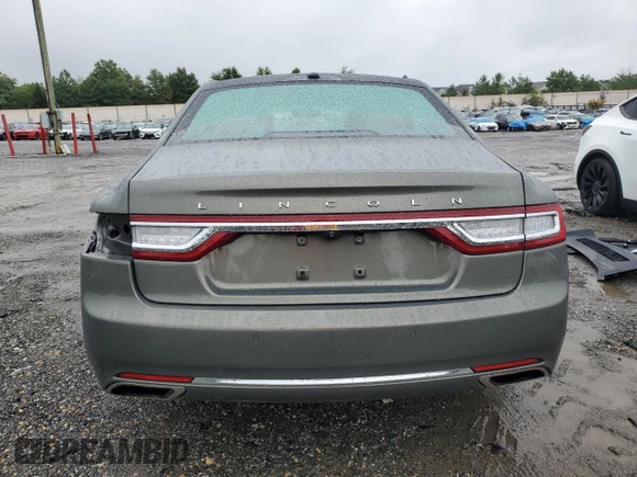 2017 Lincoln Continental Select with VIN 1LN6L9SK5H5607316, listed as a Copart auction lot 74015944 with 52,291 mi miles and Salvage Title. Bid and sale history available at carsss.com. Image 6.