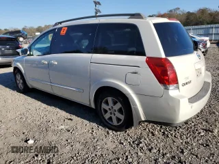 2005 Nissan Quest SL with VIN 5N1BV28U35N124265, listed as a Copart auction lot 82839954 with 0 mi miles and Salvage Title. Bid and sale history available at carsss.com. Image 2.