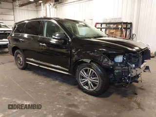 2019 Infiniti QX60 Luxe with VIN 5N1DL0MM8KC565647, listed as a IAAI auction lot 42764357 with 134,574 mi miles and . Bid and sale history available at DreamBid. Image 1.