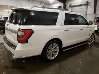 2019 Ford Expedition Max Platinum z VIN 1FMJK1MT7KEA17405, wystawiony jako Copart lot #44035065 z przebiegiem 106 456 mil mil oraz Szkoda całkowita • Salvage title. Historia ofert i sprzedaży dostępna na DreamBid. Obrazek 3.