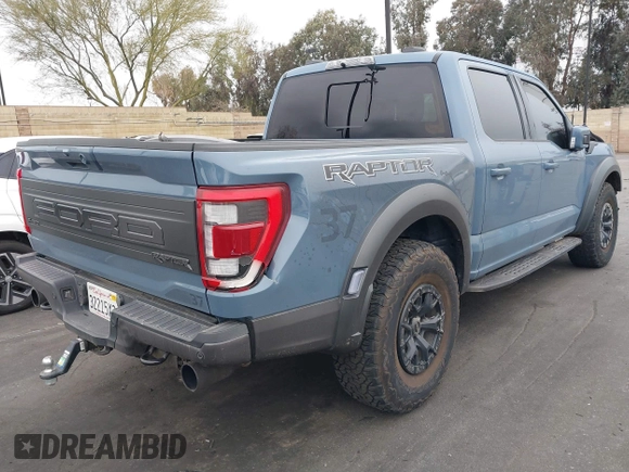 2023 Ford F-150 Raptor with VIN 1FTFW1RG4PFC89812, listed as a IAAI auction lot 41786479 with Not Provided miles and . Bid and sale history available at DreamBid. Image 4.