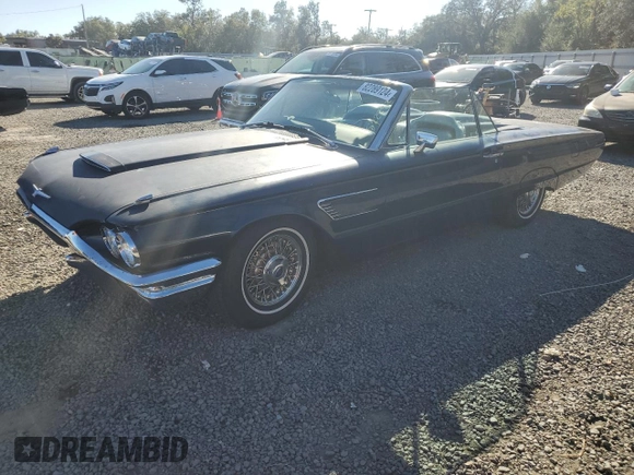 1965 Ford Thunderbird with VIN 5Y85Z115781, listed as a Copart auction lot 82289124 with 75,677 mi miles and Salvage Title. Bid and sale history available at DreamBid. Image 1.
