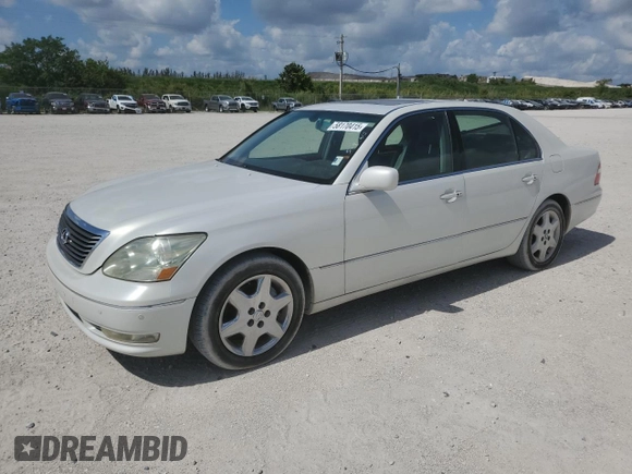 2004 Lexus LS 430 z VIN JTHBN36F840148313, wystawiony jako Copart lot #58170415 z przebiegiem 324 052 mil mil oraz Czysty tytuł • Clean title. Historia ofert i sprzedaży dostępna na DreamBid. Obrazek 1.
