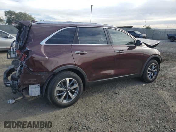 2019 Kia Sorento EX Sport V6 with VIN 5XYPH4A56KG474072, listed as a Copart auction lot 88963735 with 87,758 mi miles and Salvage Title. Bid and sale history available at carsss.com. Image 3.