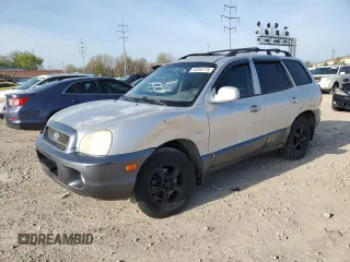 2003 Hyundai Santa Fe GLS with VIN KM8SC73D03U377542, listed as a Copart auction lot 54054775 with 171,921 mi miles and Salvage title. Bid and sale history available at DreamBid. Image 1.