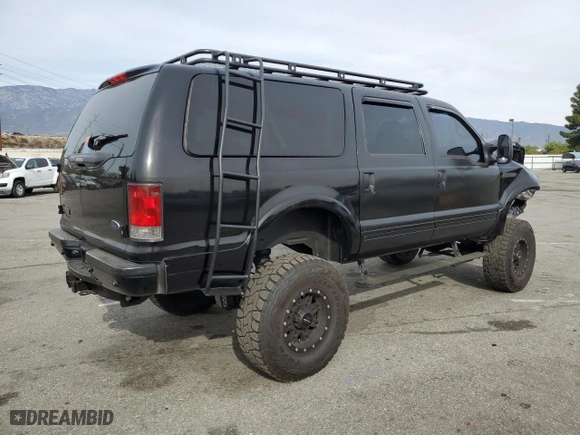 2002 Ford Excursion Limited with VIN 1FMSU43F72EB66215, listed as a Copart auction lot 84538244 with NaN miles and Salvage Title. Bid and sale history available at carsss.com. Image 3.