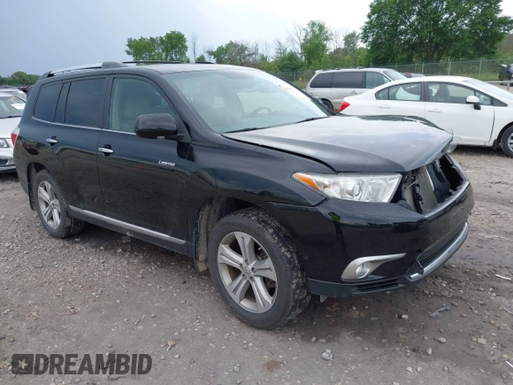 2012 Toyota Highlander Limited with VIN 5TDDK3EH5CS132426, listed as a IAAI auction lot 42547320 with 185,143 mi miles and . Bid and sale history available at DreamBid. Image 1.