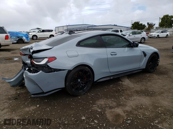 2021 BMW M4 Competition with VIN WBS33AZ08MCG80260, listed as a Copart auction lot 40392163 with 33,027 mi miles. Bid and sale history available at carsss.com. Image 3.