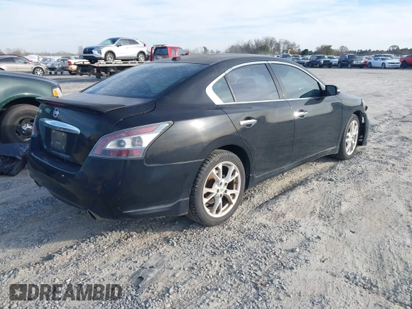 2012 Nissan Maxima SV with VIN 1N4AA5AP9CC869425, listed as a IAAI auction lot 41474671 with 106,024 mi miles and . Bid and sale history available at DreamBid. Image 4.