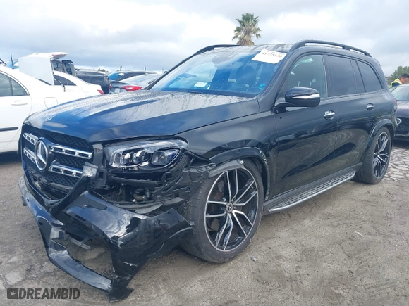 2020 Mercedes-Benz GLS with VIN 4JGFF8GE1LA244212, listed as a IAAI auction lot 41735130 with 30,253 mi miles. Bid and sale history available at carsss.com. Image 2.