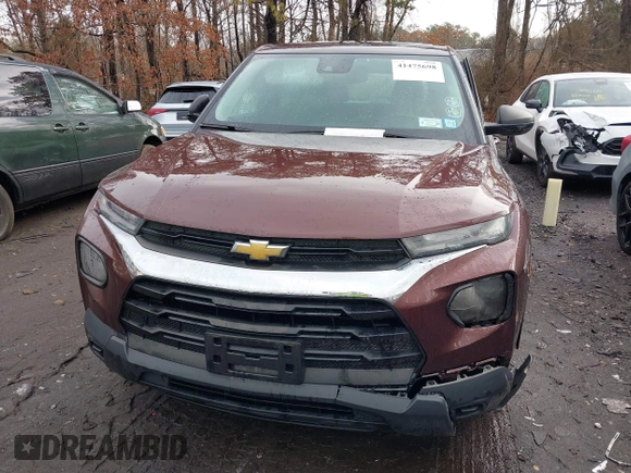 2022 Chevrolet TrailBlazer LS with VIN KL79MNSLXNB014139, listed as a IAAI auction lot 41475698 with 52,262 mi miles. Bid and sale history available at carsss.com. Image 12.