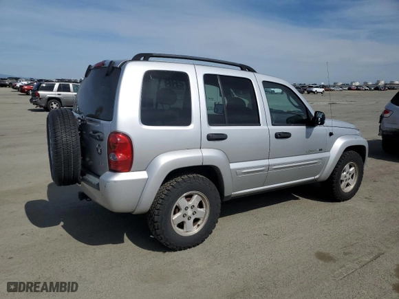 2002 Jeep Liberty Limited with VIN 1J4GL58K02W327114, listed as a Copart auction lot 48366485 with 227,638 mi miles and Clean Title. Bid and sale history available at carsss.com. Image 3.